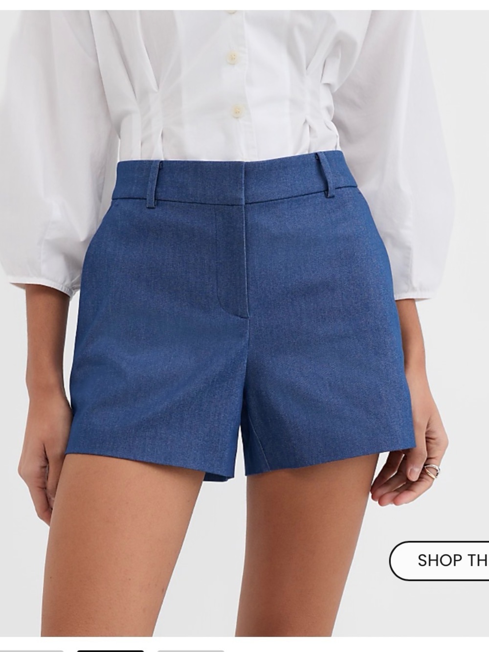 Loft Women's Classic riviera denim colored Tailored Shorts